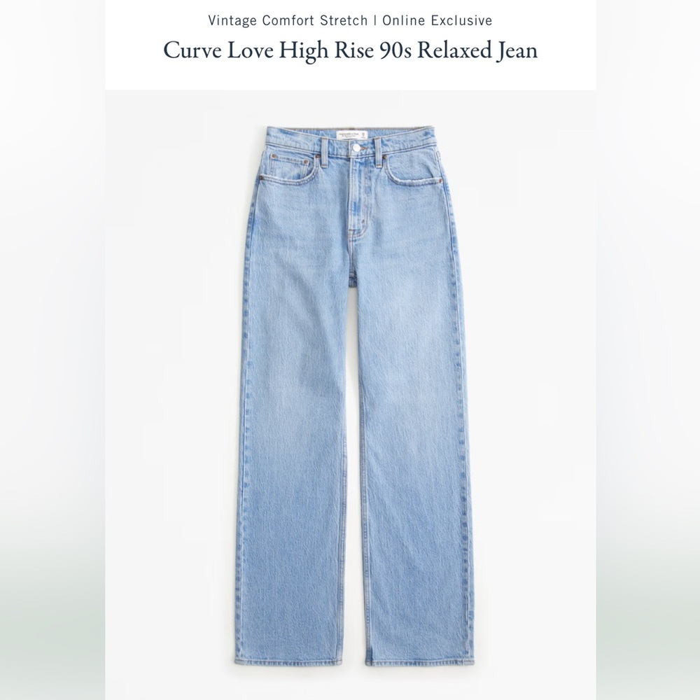 ABERCROMBIE | Curve Love High Rise 90s Relaxed Jean